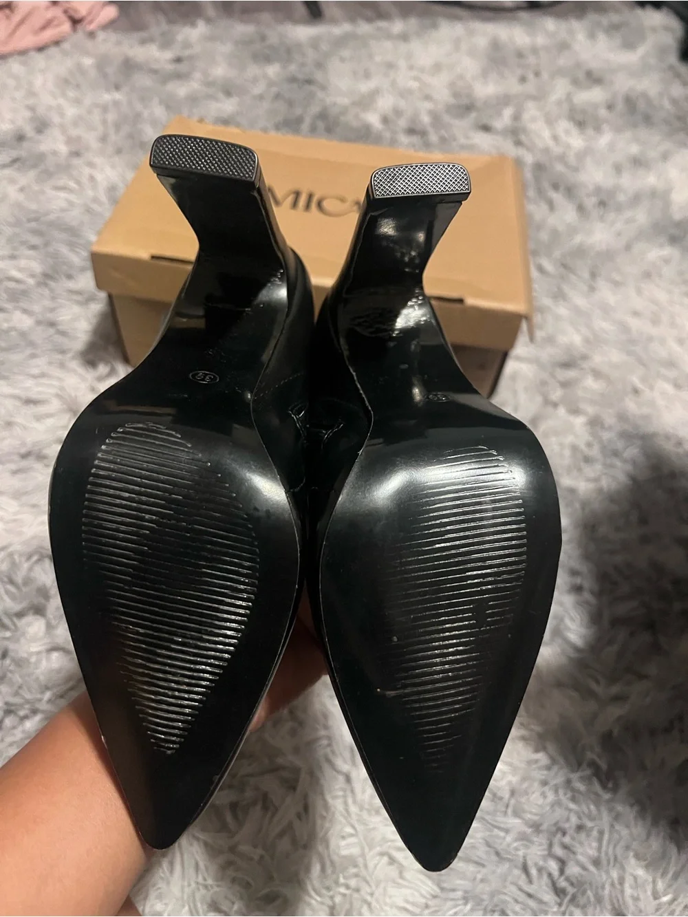 Women's Black Over-the-Knee Pointed Toe Stiletto Boots